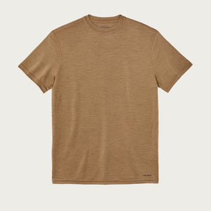 210g merino wool short sleeve crew di Filson | Rugged tan (Brown)