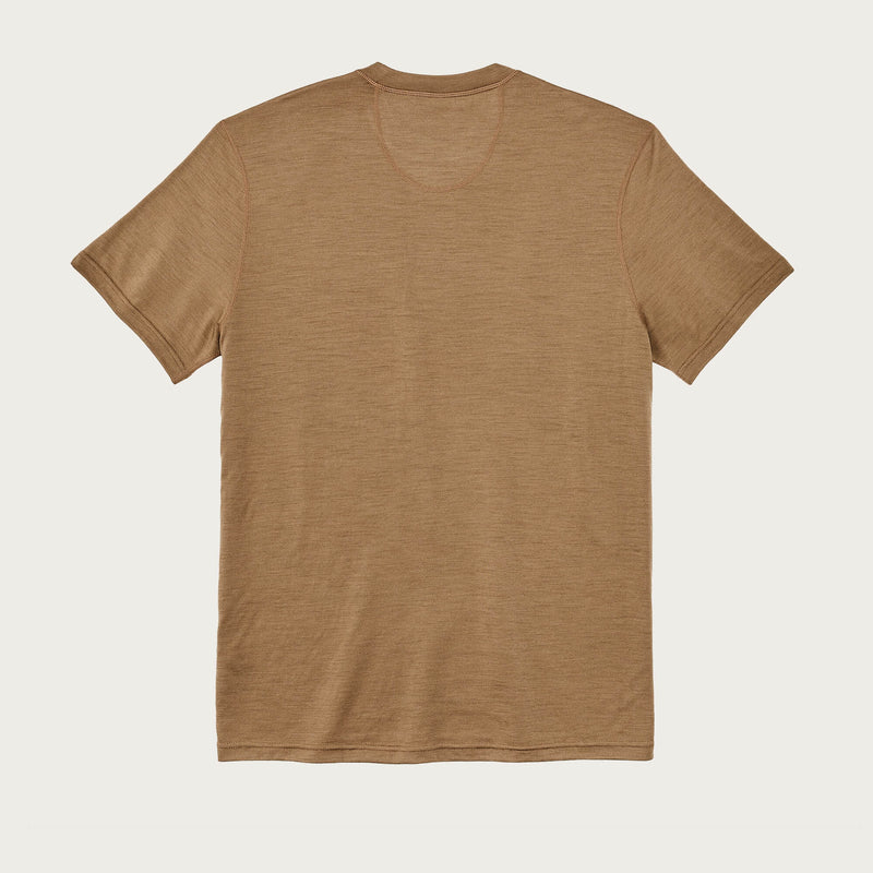 210g merino wool short sleeve crew di Filson | Rugged tan (Brown)