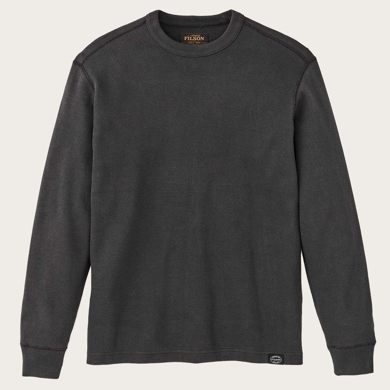Waffle knit thermal crew von Filson | Faded black (Beige)