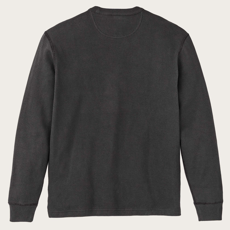 Waffle knit thermal crew von Filson | Faded black (Beige)