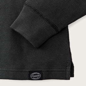 Waffle knit thermal crew von Filson | Faded black (Beige)