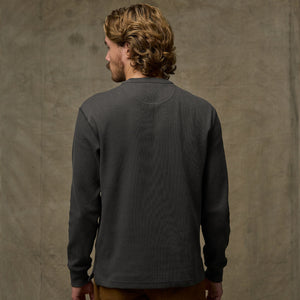 Waffle knit thermal crew von Filson | Faded black (Beige)