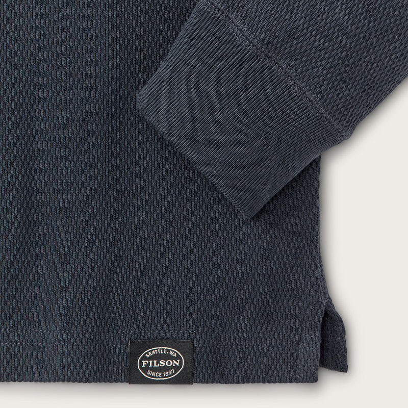 Waffle knit thermal crew by Filson | Blue mussel (Blue)