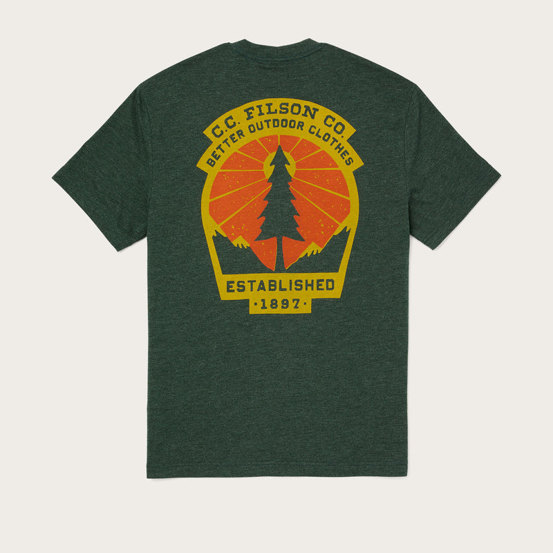 Buckshot t-shirt von Filson | Dark green heather t (Green)