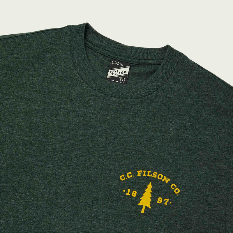 Buckshot t-shirt von Filson | Dark green heather t (Green)