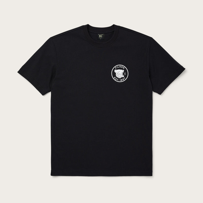 Pioneer graphic t-shirt di Filson | Black growl (Black)