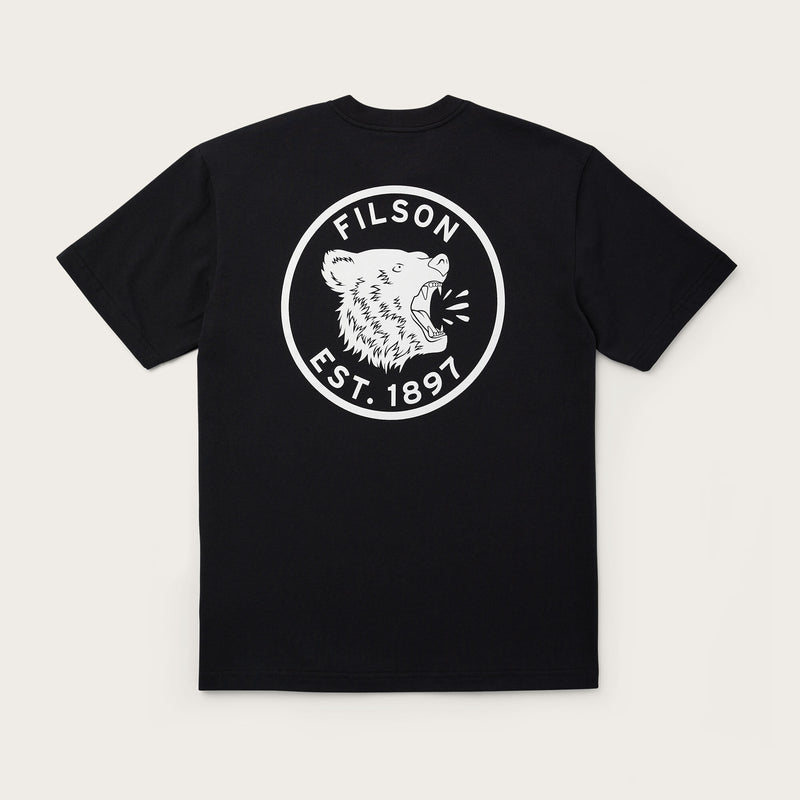 Pioneer graphic t-shirt di Filson | Black growl (Black)