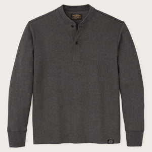Waffle knit henley von Filson | Charcoal (Gray)