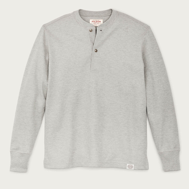 Waffle knit henley von Filson | Light heather gray (Gray)