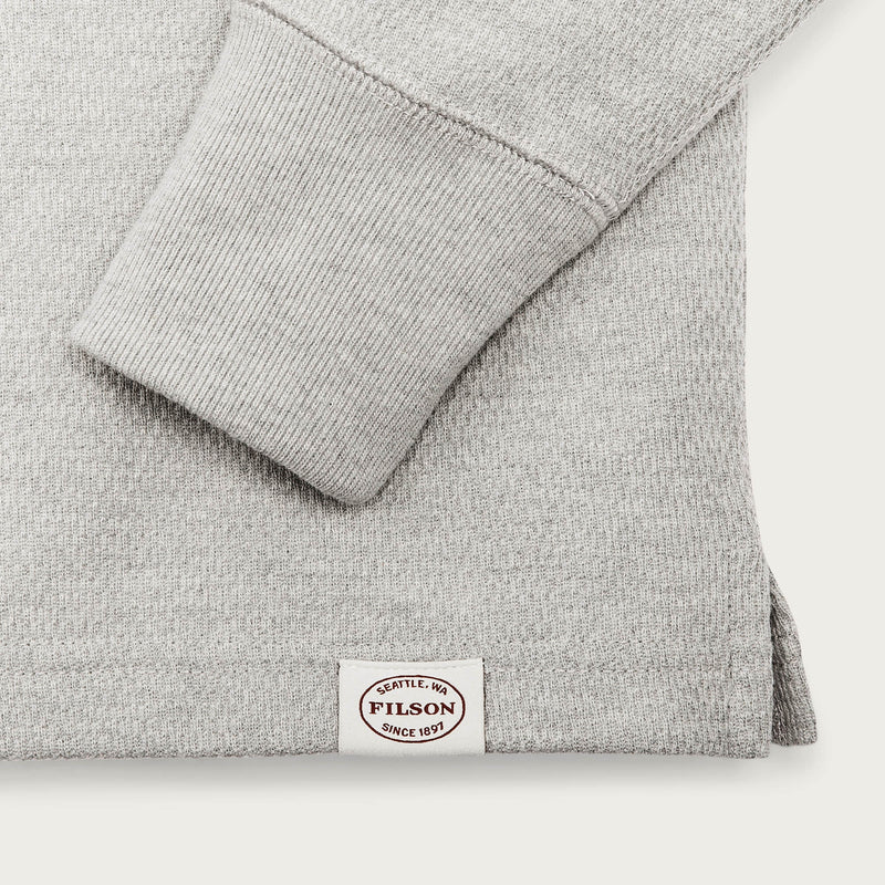 Waffle knit henley von Filson | Light heather gray (Gray)