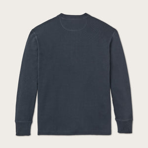 Waffle knit henley by Filson | Blue mussel (Blue)