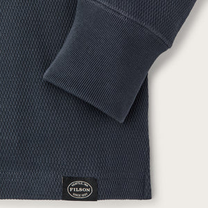 Waffle knit henley by Filson | Blue mussel (Blue)