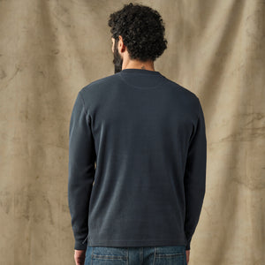 Waffle knit henley by Filson | Blue mussel (Blue)