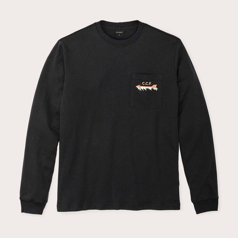 Long sleeve pioneer graphic t-shirt by Filson | Black / polar bear (Black)