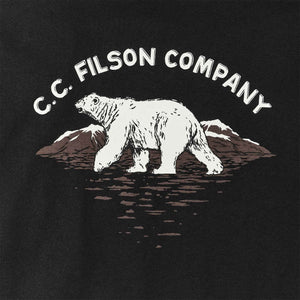 Long sleeve pioneer graphic t-shirt by Filson | Black / polar bear (Black)