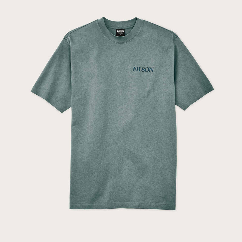 Frontier graphic t-shirt by Filson | Balsam green / salmo (Green)