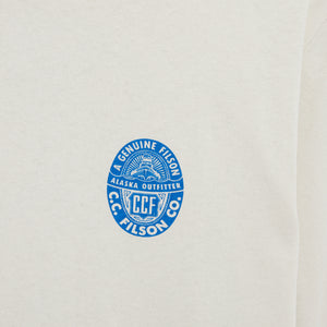 Frontier graphic t-shirt by Filson | Silver birch/blue (Beige)