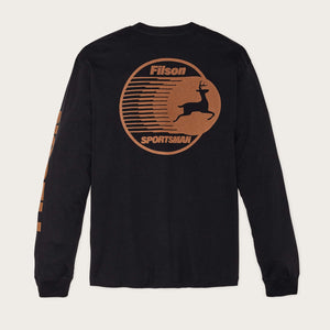 Long sleeve frontier graphic t-shirt di Filson | Black sportsm (Black)