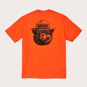 Smokey bear frontier t-shirt di Filson | Flame smokey (Orange)