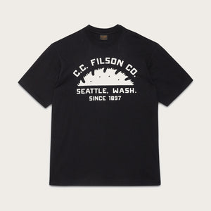 S/s seattle graphic t-shirt by Filson | Black (Black)