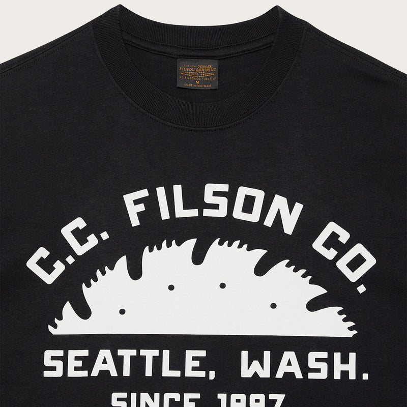 S/s seattle graphic t-shirt by Filson | Black (Black)