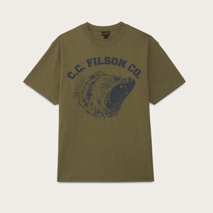 S/s bear graphic t-shirt von Filson | Ivy green (Green)