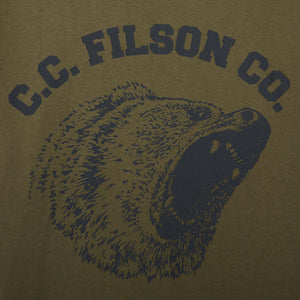 S/s bear graphic t-shirt von Filson | Ivy green (Green)