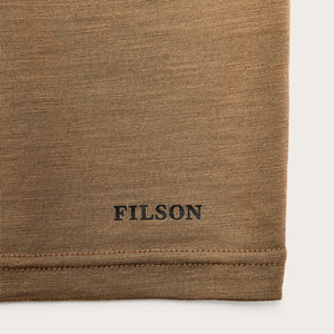 210g merino wool short sleeve crewneck von Filson | Rugged tan (Brown)