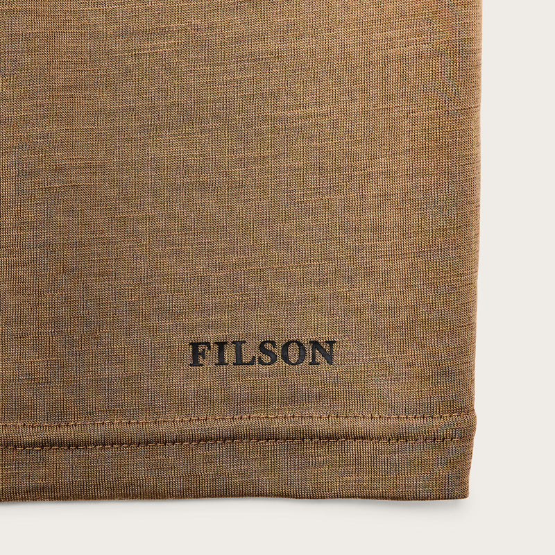 210g merino wool short sleeve crewneck von Filson | Rugged tan (Brown)