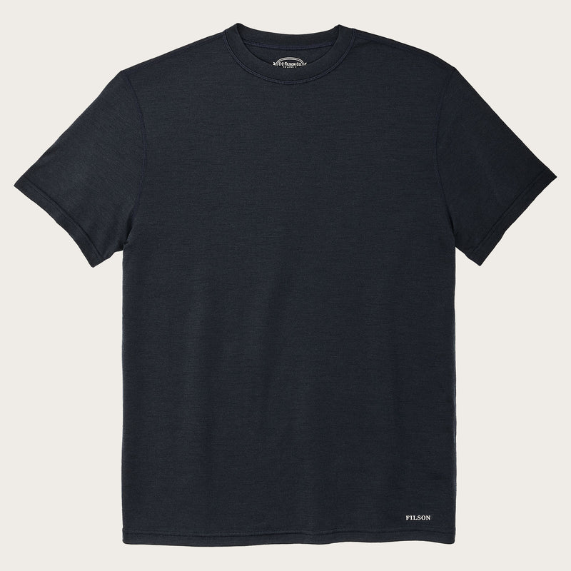 210g merino wool short sleeve crewneck by Filson | Dark navy (Blue)