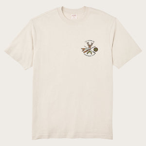 Frontier graphic t-shirt by Filson | Cliff gray / sportsm (Beige)
