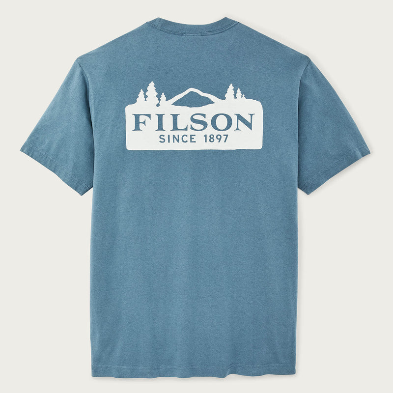Scenic graphic t-shirt von Filson | Blue fin (Blue)