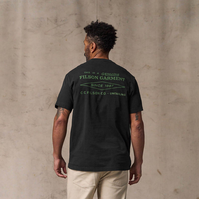 Diamond graphic t-shirt von Filson | Black (Black)