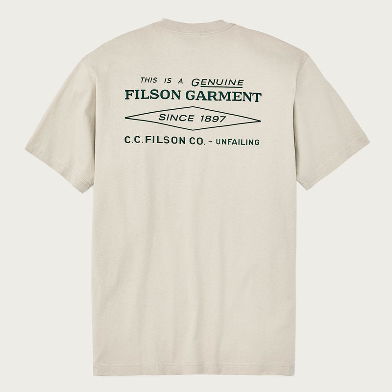 Diamond graphic t-shirt by Filson | Gray sky (Beige)