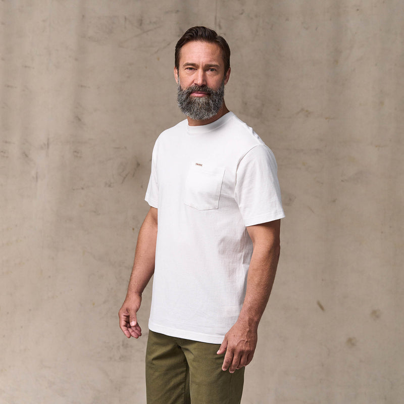 Outfitter pocket t-shirt von Filson | Bright white (White)