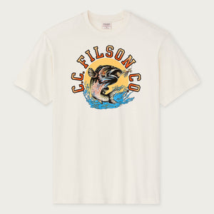 Dry fly graphic t-shirt von Filson | Basswood (White)