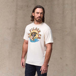 Dry fly graphic t-shirt von Filson | Basswood (White)