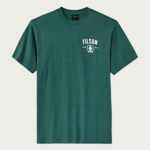 Forestry graphic t-shirt von Filson | Mallard green (Green)