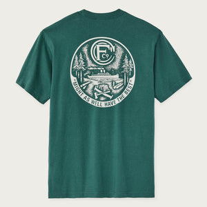 Forestry graphic t-shirt von Filson | Mallard green (Green)
