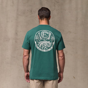 Forestry graphic t-shirt von Filson | Mallard green (Green)