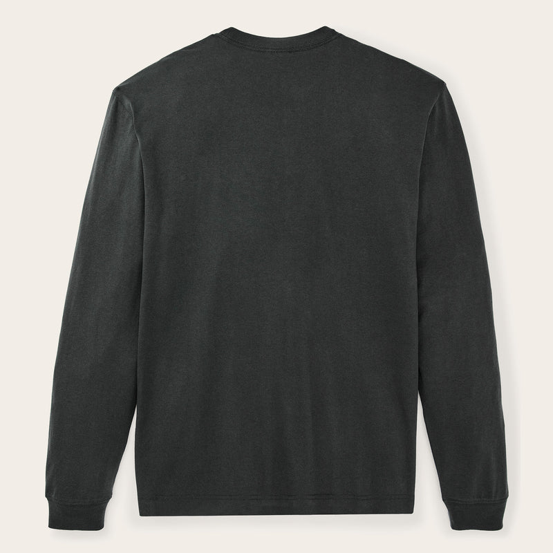 Long sleeve outfitter pocket t-shirt von Filson | Faded black (Black)