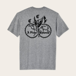 Union graphic t-shirt von Filson | Dark gray heather (Gray)