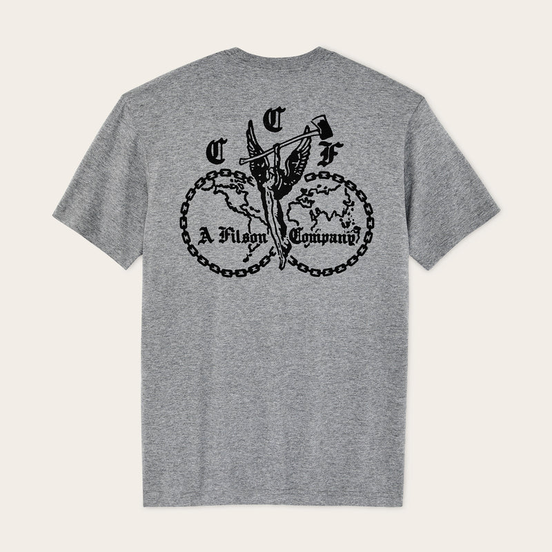 Union graphic t-shirt von Filson | Dark gray heather (Gray)