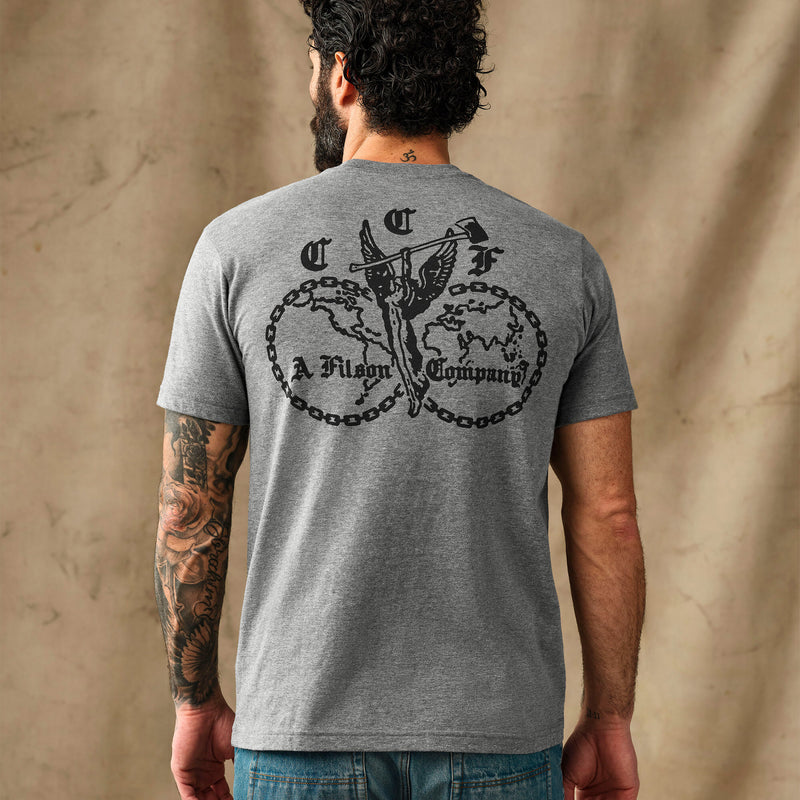 Union graphic t-shirt von Filson | Dark gray heather (Gray)