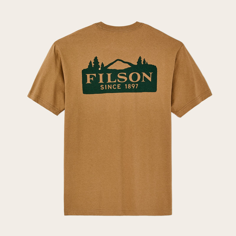 Scenic graphic t-shirt von Filson | Dull gold (Beige)
