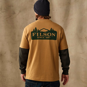 Scenic graphic t-shirt von Filson | Dull gold (Beige)