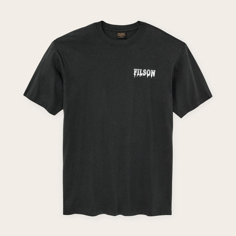 Polar bear graphic t-shirt by Filson | Faded black (Black)