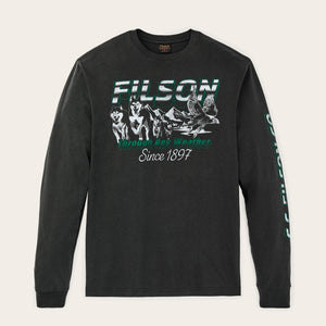 Artic moto graphic t-shirt by Filson | Faded black (Black)