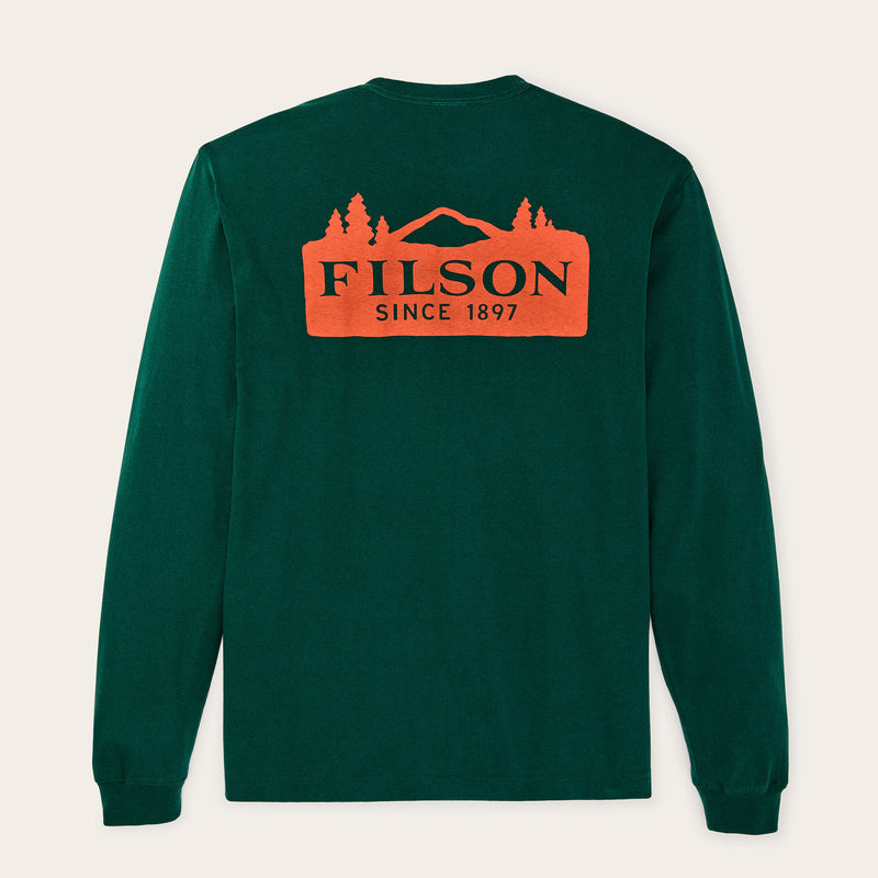 Scenic graphic t-shirt von Filson | Pine grove (Green)