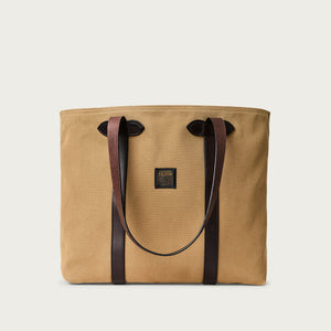 Rugged twill large open tote bag by Filson | Tan (Beige)